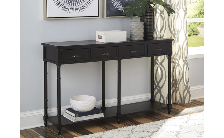 Eirdale CONSOLE SOFA TABLE ASHLEY Black A4000189