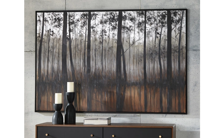 Philyra WALL ART ASHLEY Black/Orange/Silver A8000253