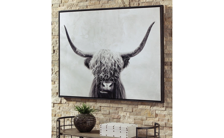 Pancho WALL ART ASHLEY Black/White A8000258