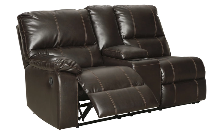 Warstein - Chocolate LAF DBL REC LOVESEAT W/CONSOLE ASHLEY LAF DBL REC Loveseat w/Console 3400176