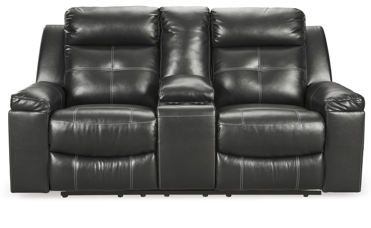 Kempten DBL REC LOVESEAT W/CONSOLE ASHLEY FURNITURE DBL Rec Loveseat w/Console 8210594