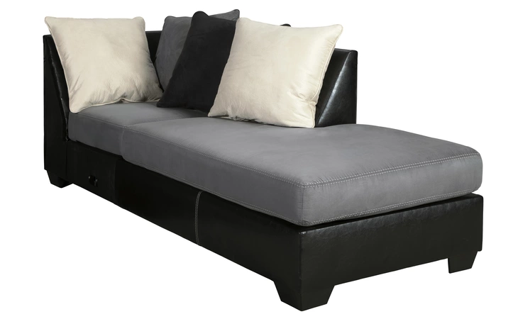 Jacurso RAF CORNER CHAISE ASHLEY Charcoal 9980417