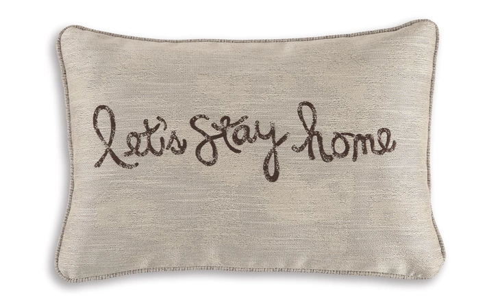 Lets Stay Home PILLOW (4/CS) ASHLEY Chocolate A1000554