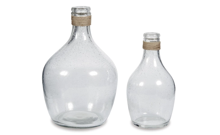 Marcin VASE SET (2/CN) ASHLEY Clear A2000246