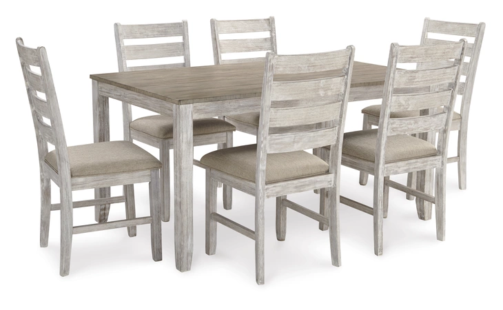 Skempton DINING ROOM TABLE SET (7/CN) ASHLEY Two-tone D394-425