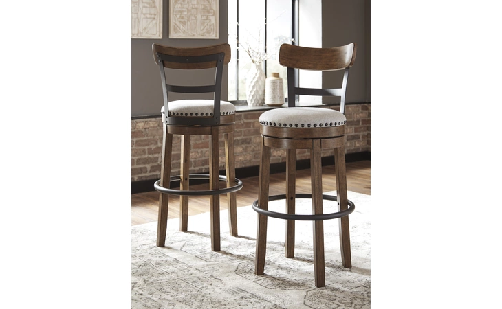 D546-430 Valebeck TALL UPH SWIVEL BARSTOOL(1/CN)