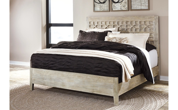 Halamay KING/CAL KING PANEL HEADBOARD ASHLEY Gray B730-78