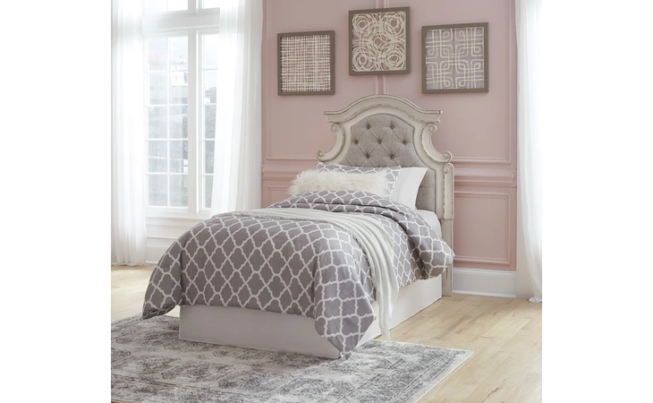 Realyn TWIN UPH PANEL HEADBOARD ASHLEY Two-tone B743-53