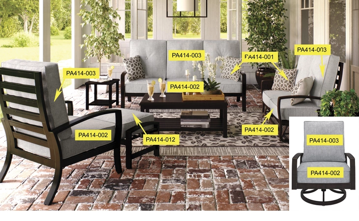 Castle Island BACK CUSHION ASHLEY Gray PA414-003