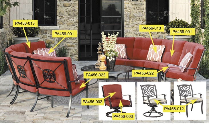 Burnella SEAT CUSHION/BURNELLA/RED ASHLEY Beige/Brown PA456-022