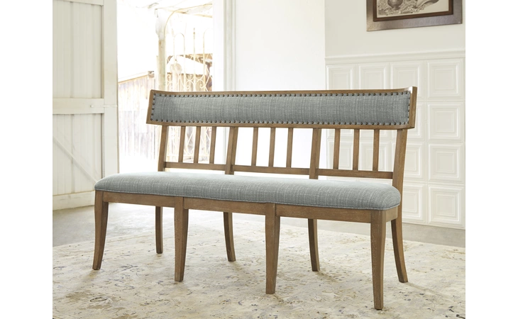 D725-08 Ollesburg - Brown UPHOLSTERED BENCH OLLESBURG