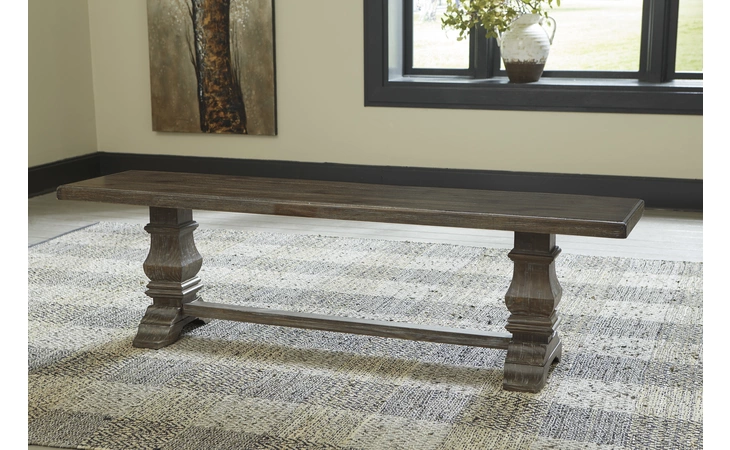 Wyndahl DINING ROOM BENCH ASHLEY Rustic Brown D813-00