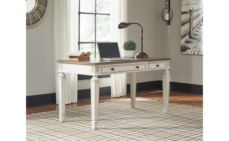 Realyn HOME OFFICE LIFT TOP DESK ASHLEY Two-tone H743-134