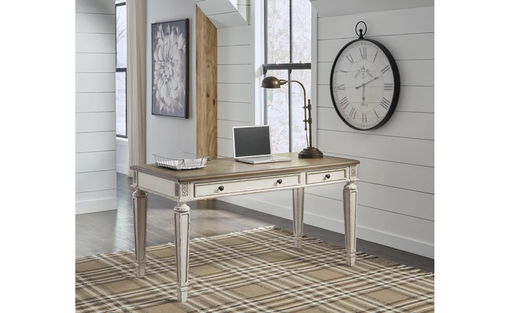 Realyn HOME OFFICE DESK ASHLEY Two-tone H743-34