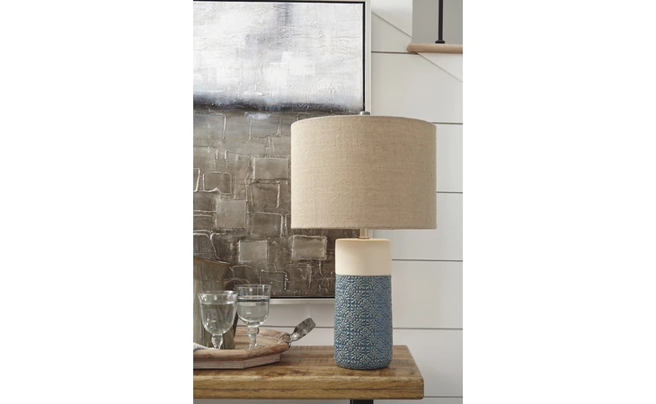 EVALYN CERAMIC TABLE LAMP (2 CN) ASHLEY  L121864