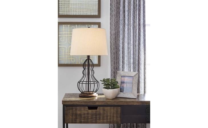 Maconaque - Black METAL TABLE LAMP (2/CN) ASHLEY Metal Table Lamp (2/CN) L204184