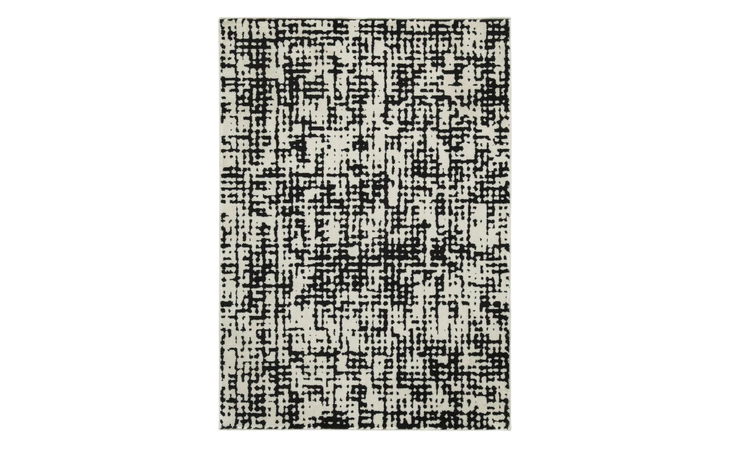 R403372 JEZEL MEDIUM RUG JEZEL BLACK WHITE