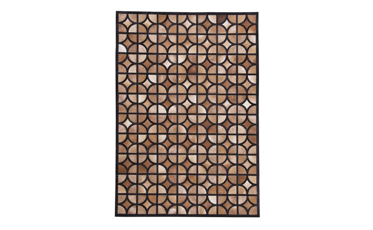 R403932 Jingjin - Black/Brown MEDIUM RUG/JINGJIN/BLACK/BROWN