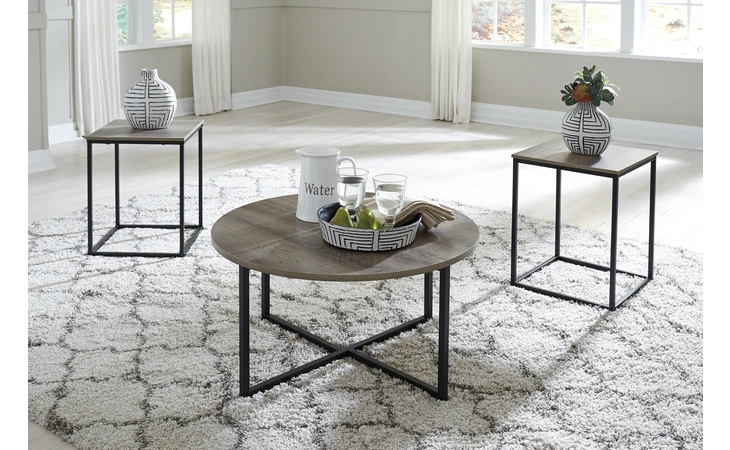 Wadeworth OCCASIONAL TABLE SET (3/CN) ASHLEY Two-tone T103-213