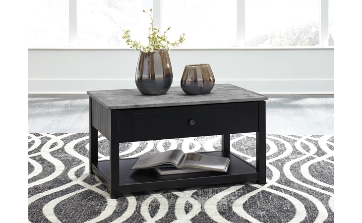 Ezmonei LIFT TOP COFFEE TABLE ASHLEY Lift Top Cocktail Table T341-9