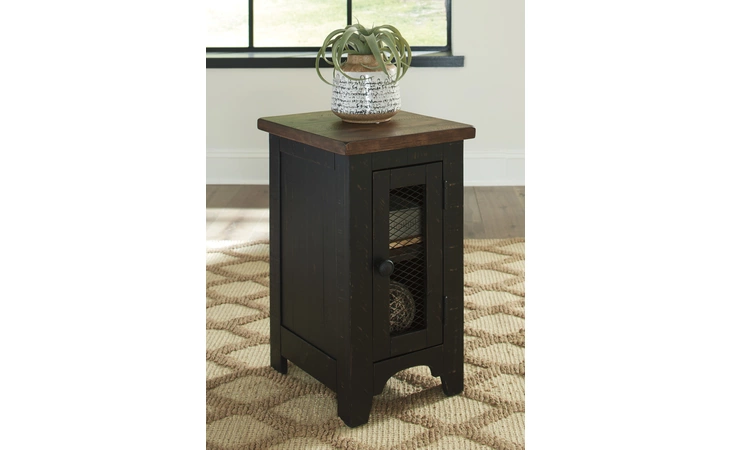 Valebeck CHAIR SIDE END TABLE ASHLEY Black/Brown T468-7