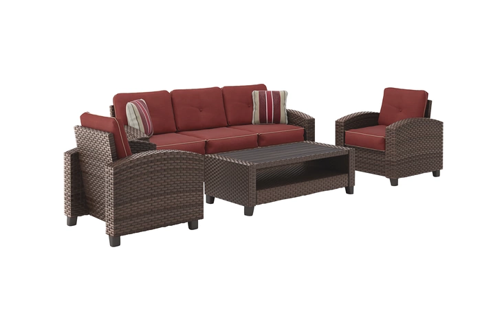 P333-081 MEADOWTOWN SOFA CHAIRS TABLE SET (4 CN)