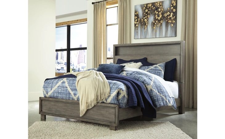 Arnett QUEEN BOOKCASE HDBD/FTBD ASHLEY Gray B552-81