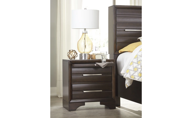 B609-92 Andriel - Dark Brown TWO DRAWER NIGHT STAND ANDRIEL