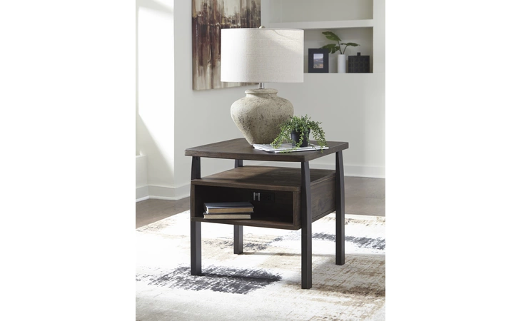 Vailbry RECTANGULAR END TABLE ASHLEY Brown T758-3