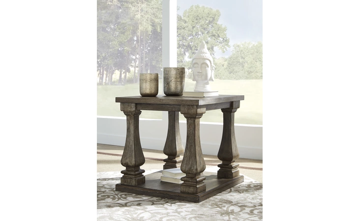 Johnelle RECTANGULAR END TABLE ASHLEY Gray T776-3
