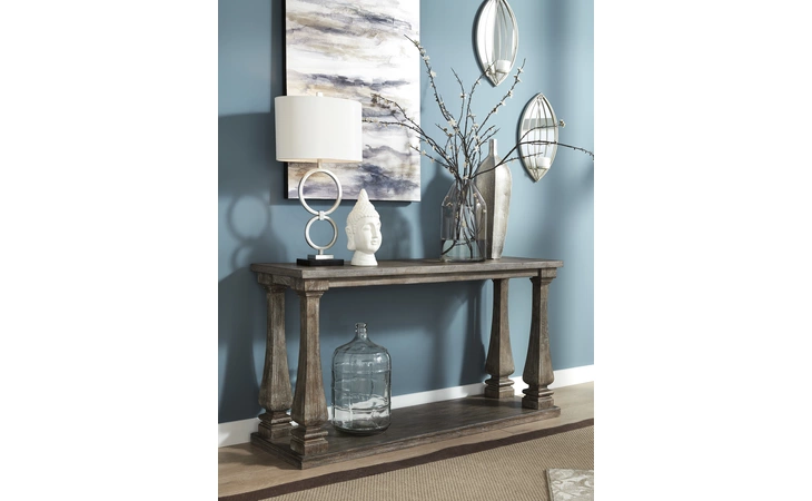 Johnelle SOFA TABLE ASHLEY Gray T776-4