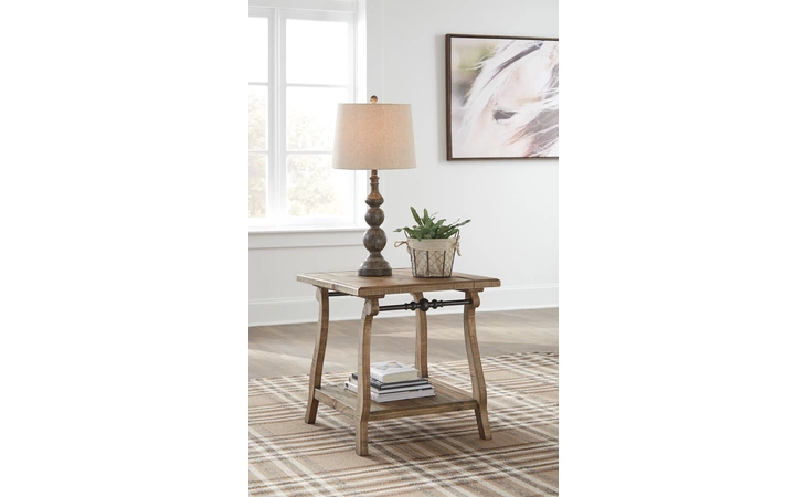 DAZZELTON RECTANGULAR END TABLE ASHLEY  T824-3
