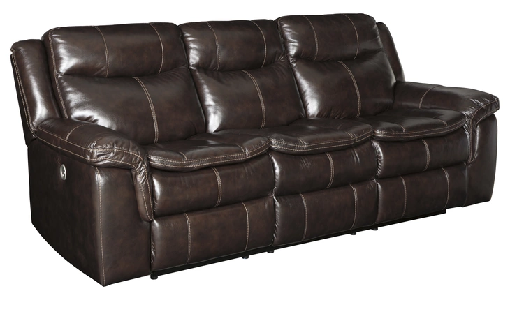 U3360187 Leather RECLINING POWER SOFA