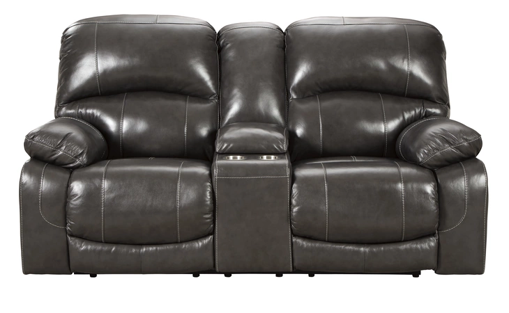 Hallstrung PWR REC LOVESEAT/CON/ADJ HDRST ASHLEY FURNITURE Gray U5240318