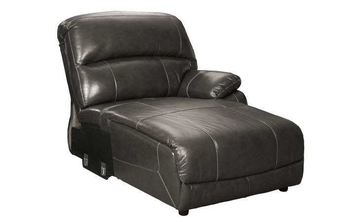 Hallstrung RAF PWR RECLINING BACK CHAISE ASHLEY Gray U5240397