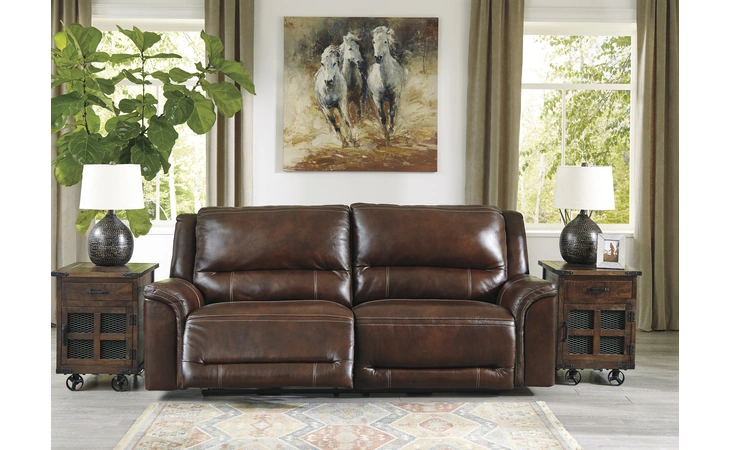 Catanzaro 2 SEAT PWR REC SOFA ADJ HDREST ASHLEY Mahogany U8300447