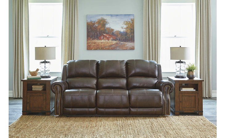 Buncrana PWR REC SOFA WITH ADJ HEADREST ASHLEY Chocolate U8460415