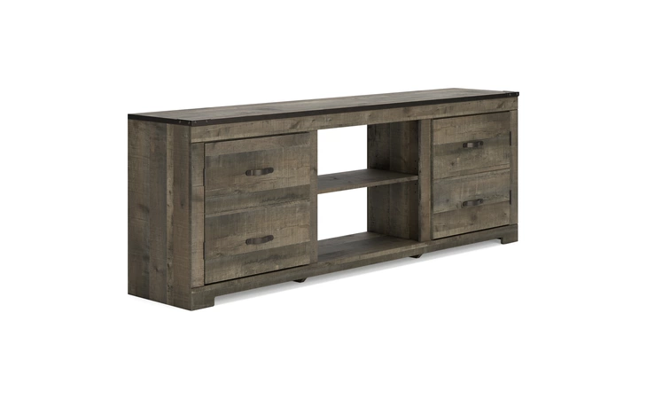 Trinell LG TV STAND W/FIREPLACE OPTION ASHLEY Brown W446-168