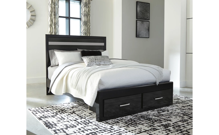Starberry QUEEN STORAGE FOOTBOARD ASHLEY Black B304-54S