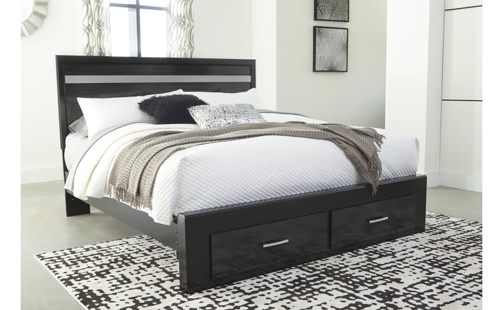 Starberry KING STORAGE FOOTBOARD ASHLEY Black B304-56S