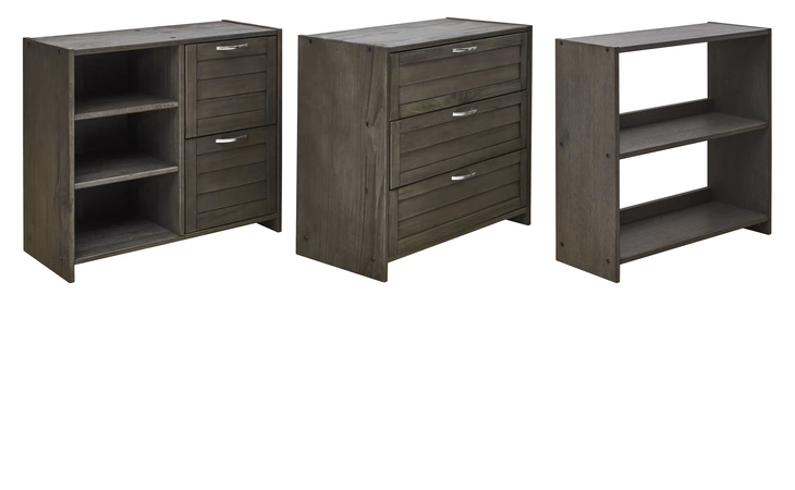 Caitbrook LOFT UNDER BED STORAGE (3/CN) ASHLEY Gray B388-62B