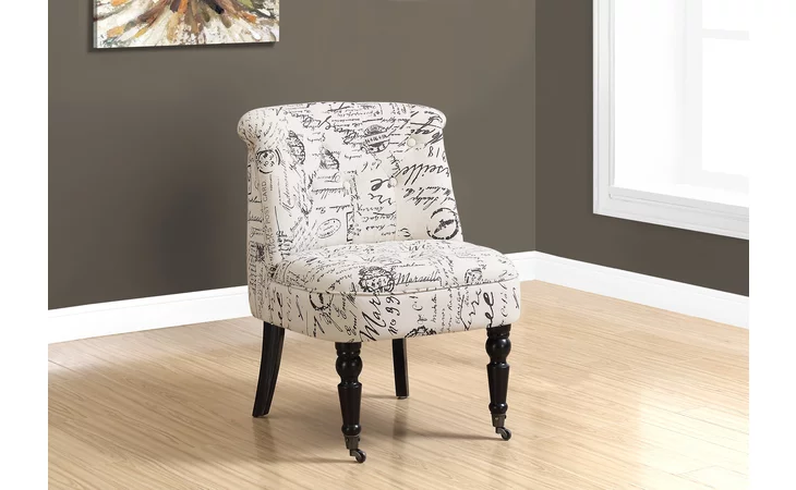 I8173  ACCENT CHAIR - TRADITIONAL STYLE VINTAGE FRENCH FABRIC