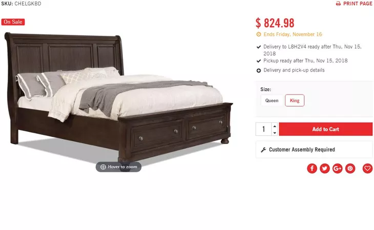 118239  HTTPS: WWW.THEBRICK.COM PRODUCTS CHELSEA-KING-BED-WITH-STORAGE-FOOTBOARD-RUSTIC
