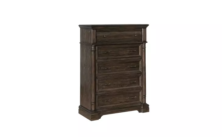 206395  CHANDLER TRADITIONAL HEIRLOOM BROWN CHEST