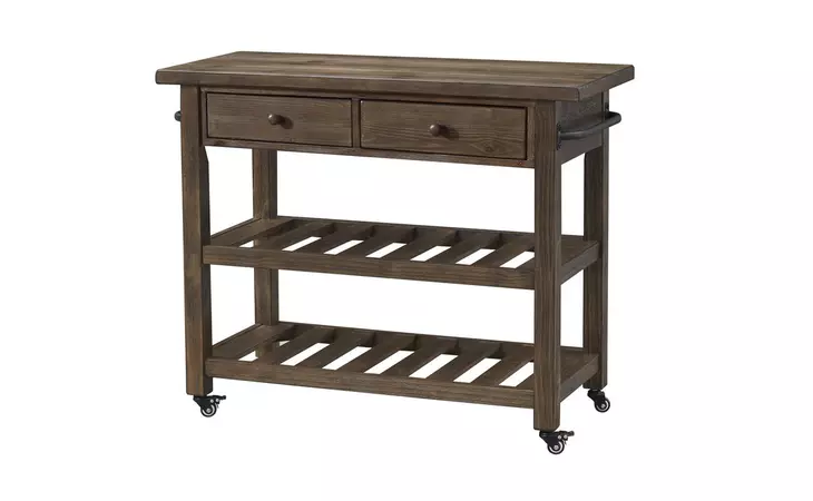 36525 ORCHARD PARK TWO DRAWER KITCHEN CART COAST TO COAST ACCENTS  36525