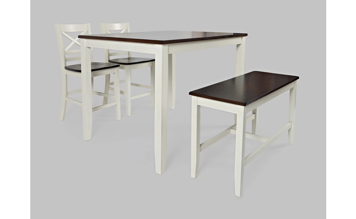 NATURE'S EDGE COLLECTION 4 PACK- COUNTER HT TABLE, 2 STOOLS AND BENCH NATURE'S EDGE COLLECTION JOFRAN  1806