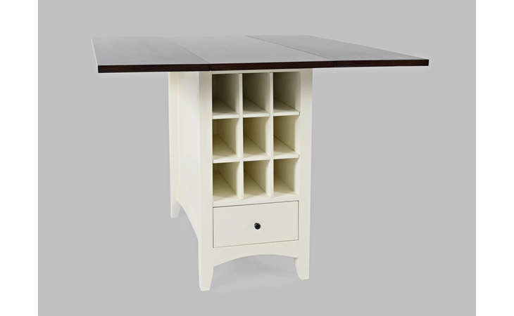 1806-48 NATURE'S EDGE COLLECTION STORAGE COUNTER DROPLEAF TABLE NATURE'S EDGE COLLECTION