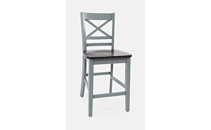 1816-BS395KD NATURE'S EDGE COLLECTION X-BACK STOOL (2/CTN) NATURE'S EDGE COLLECTION