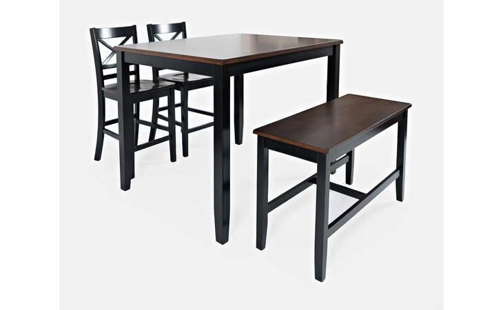 NATURE'S EDGE COLLECTION 4 PACK- COUNTER HT TABLE, 2 STOOLS AND BENCH NATURE'S EDGE COLLECTION JOFRAN  1846