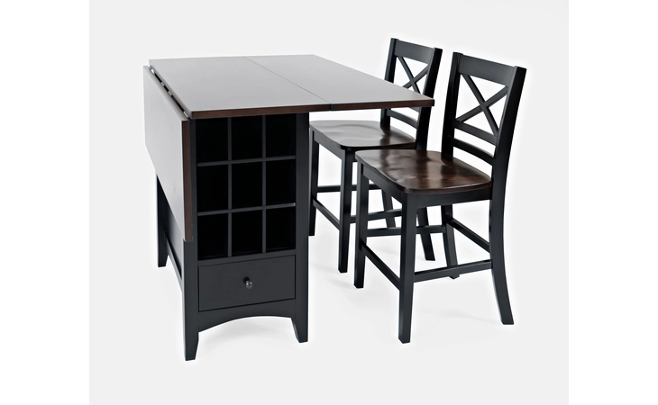 NATURE'S EDGE COLLECTION STORAGE COUNTER DROPLEAF TABLE NATURE'S EDGE COLLECTION JOFRAN  1846-48